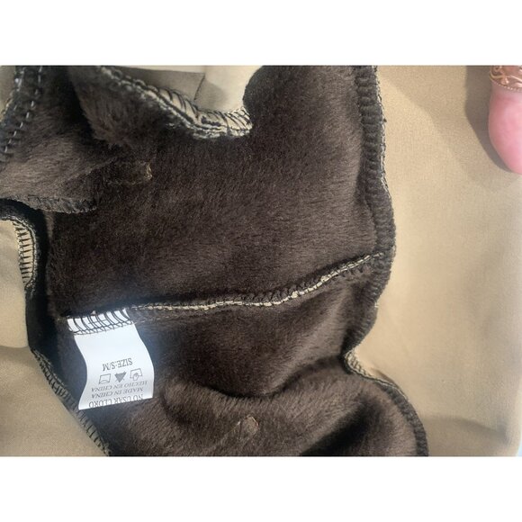 (E-195) worm leggings womens size M beige strech - Picture 5 of 6